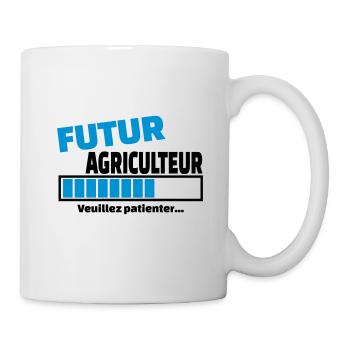 futur agriculteur - Mug blanc - blanc - Droite