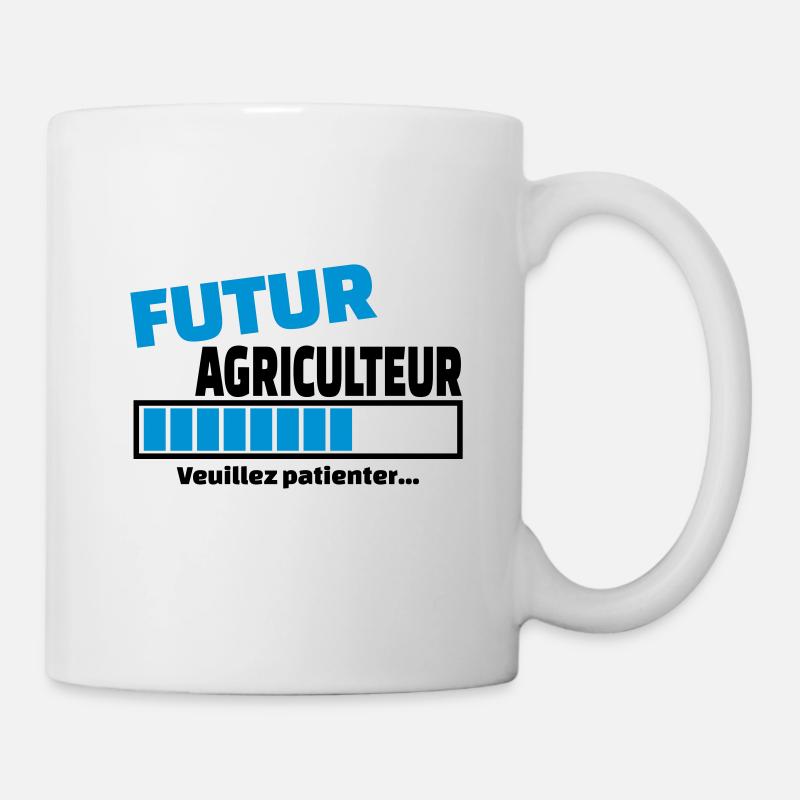 futur agriculteur - Mug blanc - blanc