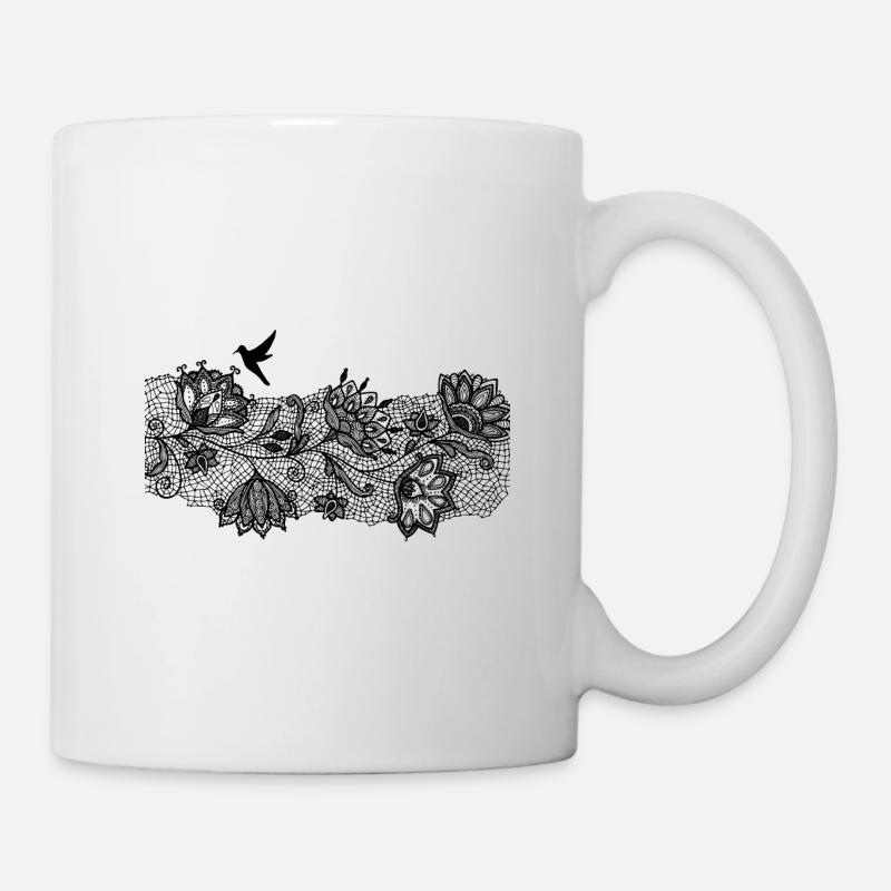 Spitze - Tasse - Weiß