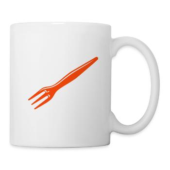 Design classic chip fork - Mug - white - Right