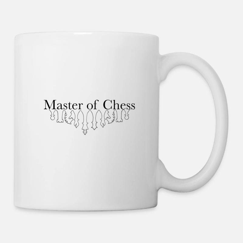 Master of Chess, Black - Mug - white