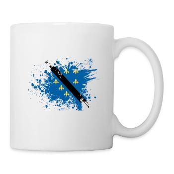 Bosnien bosnisches retro Design - Tasse - Weiß - Rechts