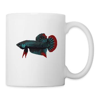 Poisson de combat pacifique (Imbellis) - Mug blanc - blanc - Droite