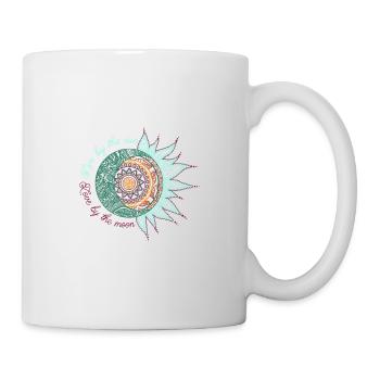 Mandela, Moon, Live by the sun, love by the moon - Mug blanc - blanc - Droite