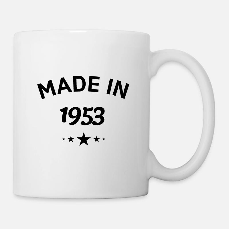MADE IN 1953, Jubiläumsgeschenk 1953 - Tasse - Weiß