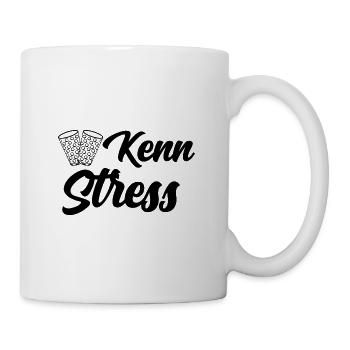 Keinen Stress - Kenn Stess Geschenk Pfalz Pfälzer - Tasse - Weiß - Rechts