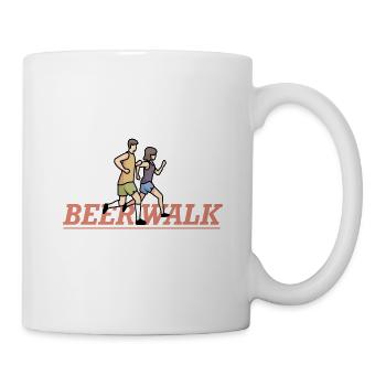Beer Walk - Bier Marathon - Tasse - Weiß - Rechts