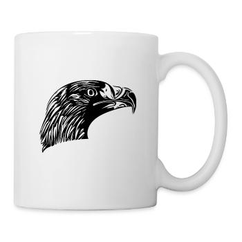 Eagle Portrait for Birdwatchers - Mug - white - Right