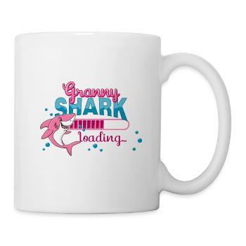 Grand-mère Shark invite... Annonce de grossesse bébé - Mug blanc - blanc - Droite