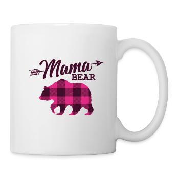 Maman Ours Mère Femme Cadeau Parents Noël - Mug blanc - blanc - Droite
