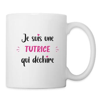 Je suis une tutrice qui déchire - Mug blanc - blanc - Droite