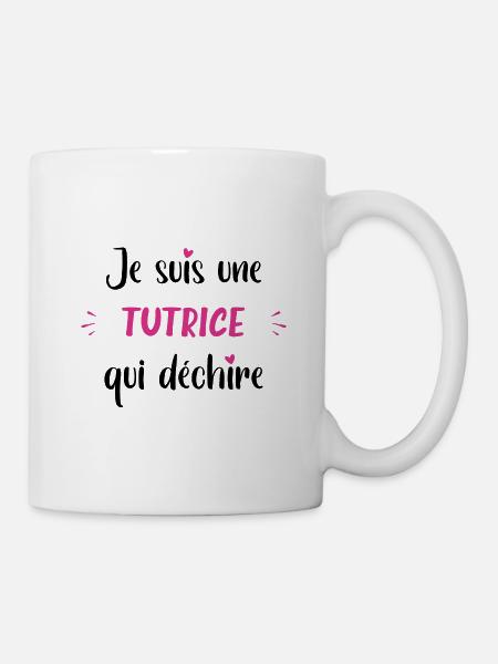 Je suis une tutrice qui déchire - Mug blanc - blanc