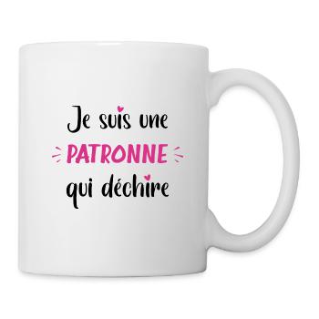 Je suis une patronne qui déchire - Mug blanc - blanc - Droite