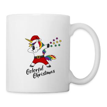 Christmas Unicorn colorful christmas gift - Mug - white - Right