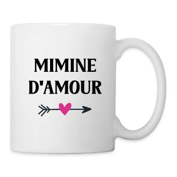mimine d'amour - Mug blanc - blanc - Droite