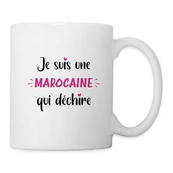 Marocaine qui déchire - Mug blanc - blanc - Droite