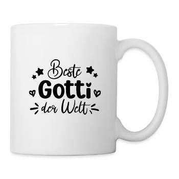 Beste Gotti Schweiz Patentante Gotti Saurus - Tasse - Weiß - Rechts