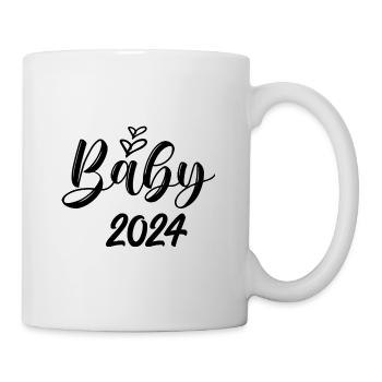 Baby 2024 Pregnancy Announce Baby Birth - Mug - white - Right