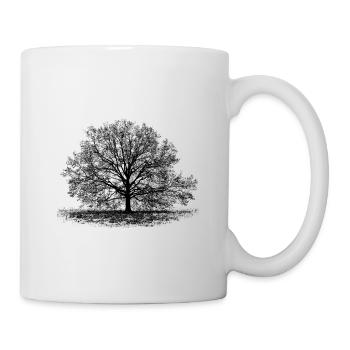 Baum in Schwarz - Tasse - Weiß - Rechts