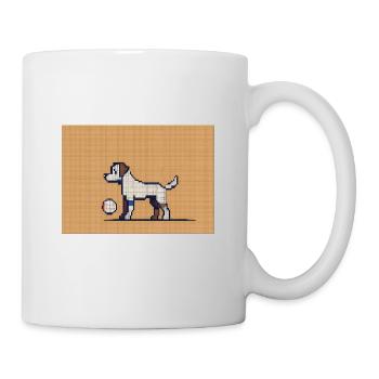 Pixel-Hund - Tasse - Weiß - Rechts