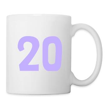 20. 20 YEARS. 20th ANNIVERSARY. 20TH ANNIVERSARY. - Mug - white - Right