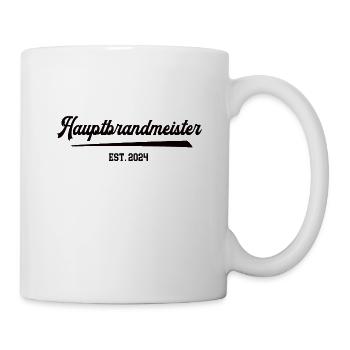 Hauptbrandmeister Feuerwehr 2024 FFW Ausbildung - Tasse - Weiß - Rechts