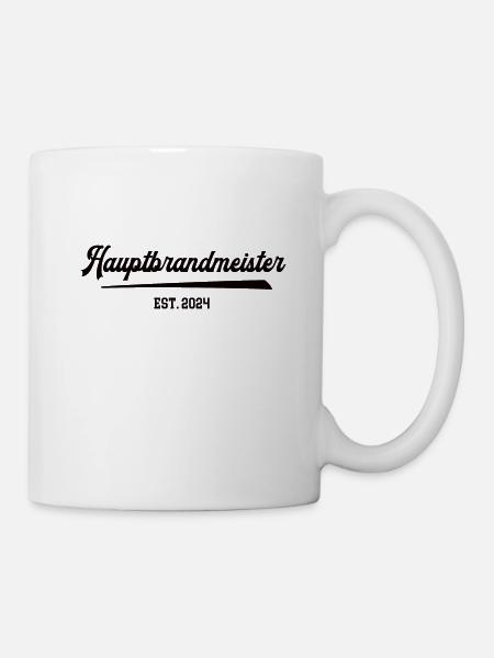 Hauptbrandmeister Feuerwehr 2024 FFW Ausbildung - Tasse - Weiß