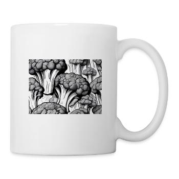 Brokkoli Gemüse Pflanze Vegetarier Vegan Veganer - Tasse - Weiß - Rechts