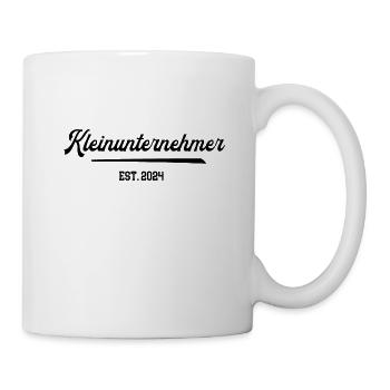 Unternehmer Kleinunternehmer Kleingewerbe 2024 - Tasse - Weiß - Rechts