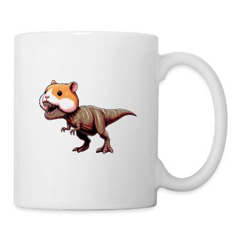 Hamster Dino T-Rex Créature Mythique Créature Fantastique - Mug blanc - blanc - Droite