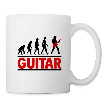 Guitar Evolution Rock Music - Mug - white - Right