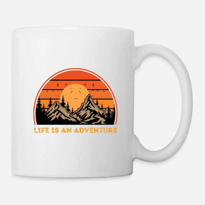 La vie est une aventure - Mug blanc - blanc