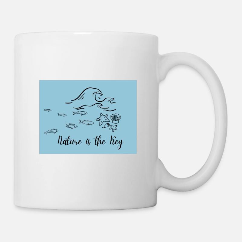 La nature est la clé - Mug blanc - blanc