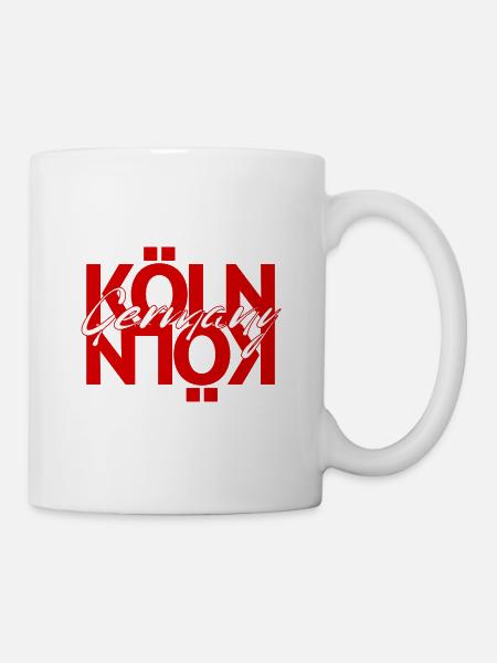 König Germany Schriftoverlay - Tasse - Weiß