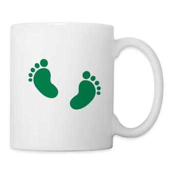 Bébé pieds - Mug blanc - blanc - Droite