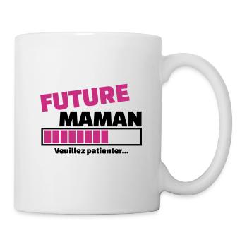 future maman veuillez patienter - Mug blanc - blanc - Droite