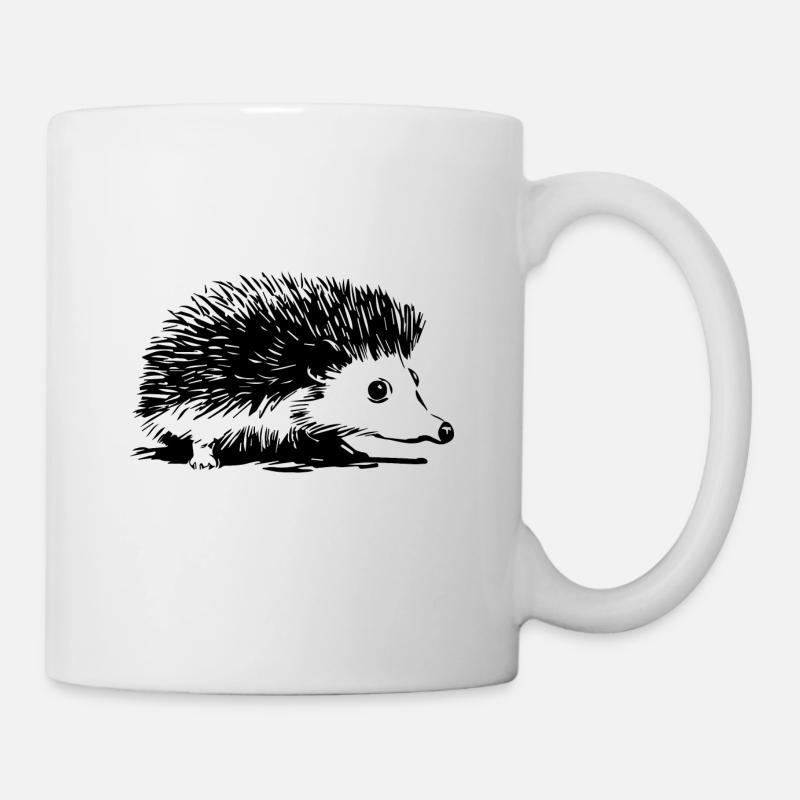 hérisson - Mug blanc - blanc