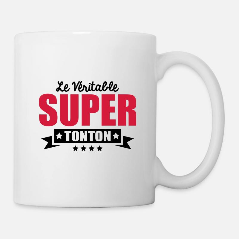 le véritable super tonton - Mug blanc - blanc