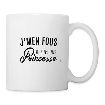 je suis une princesse - Mug blanc - blanc - Droite