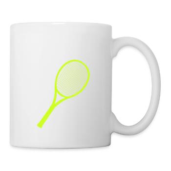 Tennis racket - Mug - white - Right