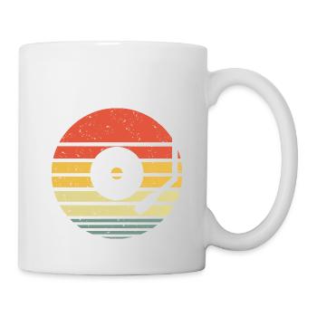 Vinyle Disque Vintage Retro - Mug blanc - blanc - Droite