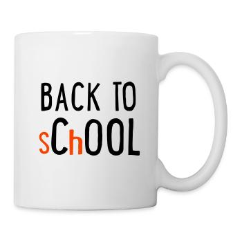 back to school - Mug blanc - blanc - Droite
