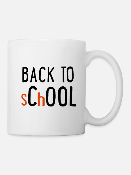 back to school - Mug blanc - blanc