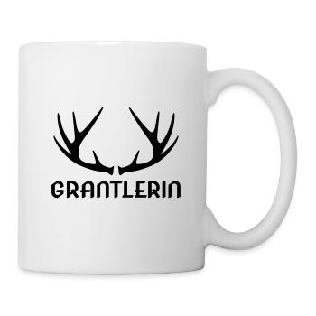 Grantlerin Hirschgeweih Bayerin Geschenk lustig - Tasse - Weiß - Rechts