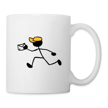 Postman Courier Letter Delivery Express Shipment - Mug - white - Right