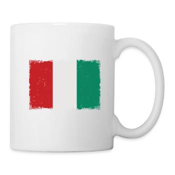 Grunge Italien Flagge - Tasse - Weiß - Rechts