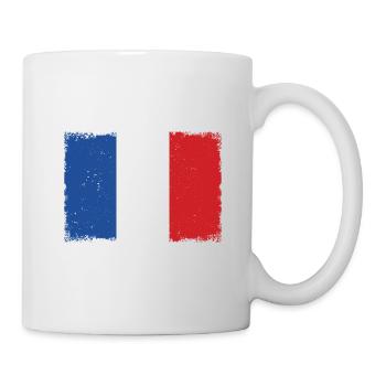 France Grunge flag - Mug - white - Right