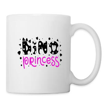 Dino Princess Prinzessin Dinosaurier Baby Kinder - Tasse - Weiß - Rechts