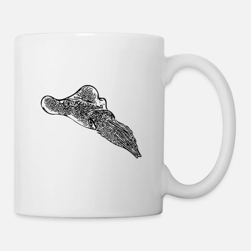 Seiche vintage - Mug blanc - blanc