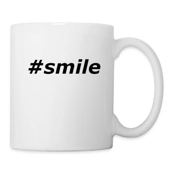 #smile - Mug blanc - blanc - Droite
